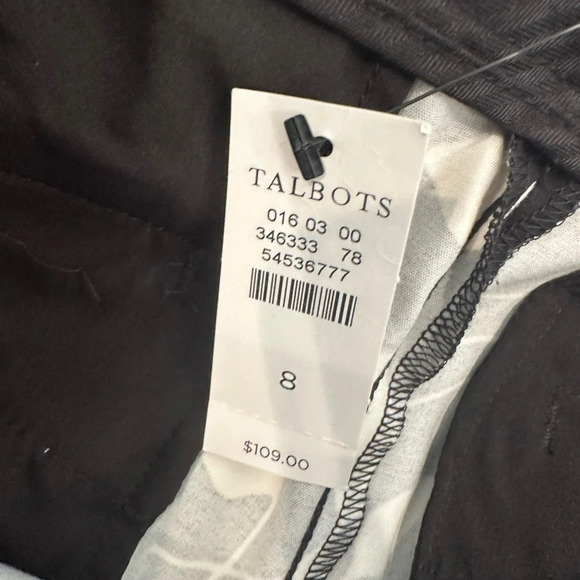 New! TALBOTS Hampshire Ankle Pants‎ Size 8 - Picture 5 of 11